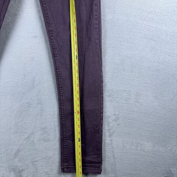 Bench Skinny Jeans Women's Size 31 Mid Rise Five Design Pockets Light Purple - Picture 11 of 12